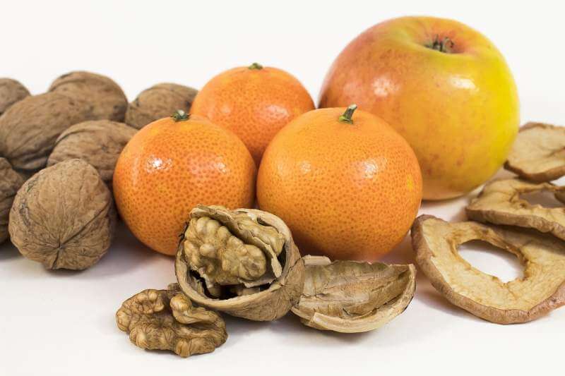 walnut-tangerine-apple-snack-fresh